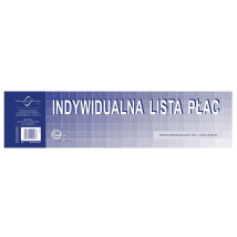 Indywidualna lista płac 1/3 A3  M&P P-5m