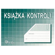 Książka kontroli A5 P10u nowy obowiązujący wzór