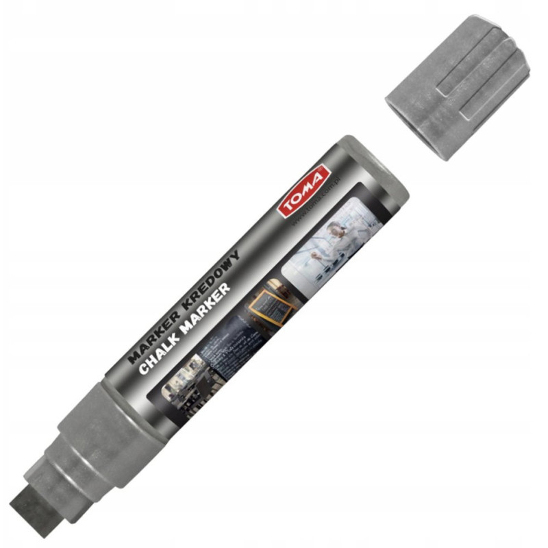 Marker kredowy Toma TO-290 18/5mm srebrny
