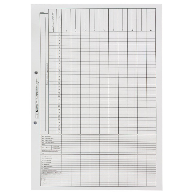 Lista obecności OS-2