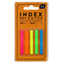 Zakładki indeksujące Pet Interdruk paski 5x45 mm