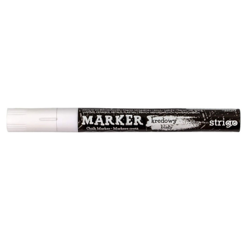 Marker kredowy Strigo biały 1 szt.