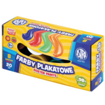 Farby plakatowe 8 kolorów 20ml Astra
