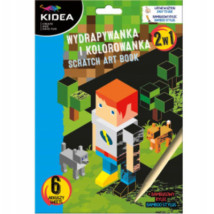 Wydrapywanka z rysikiem Kidea Pixele Gra 6 arkuszy