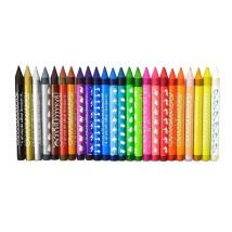 Kredki świecowe Bambino w metalowym etui 24 kolory