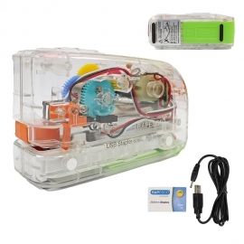 Zszywacz elektryczny USB Rapesco 626EL transparentny