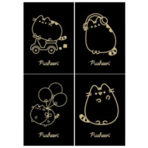 Zeszyt w kratkę A5 Pusheen Gold 60 kartek