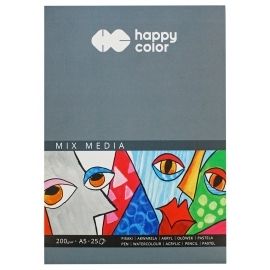 Blok szkicownik A5 200g Happy Color 25K