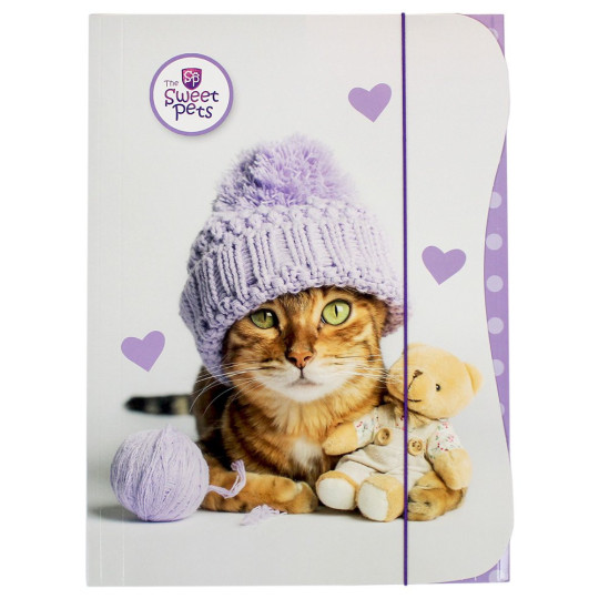 Teczka szkolna z gumką A4 Sweet Pets
