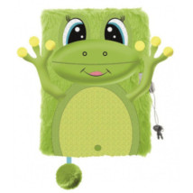 Pamiętnik A5 z kłódką włochacz Happy Frog