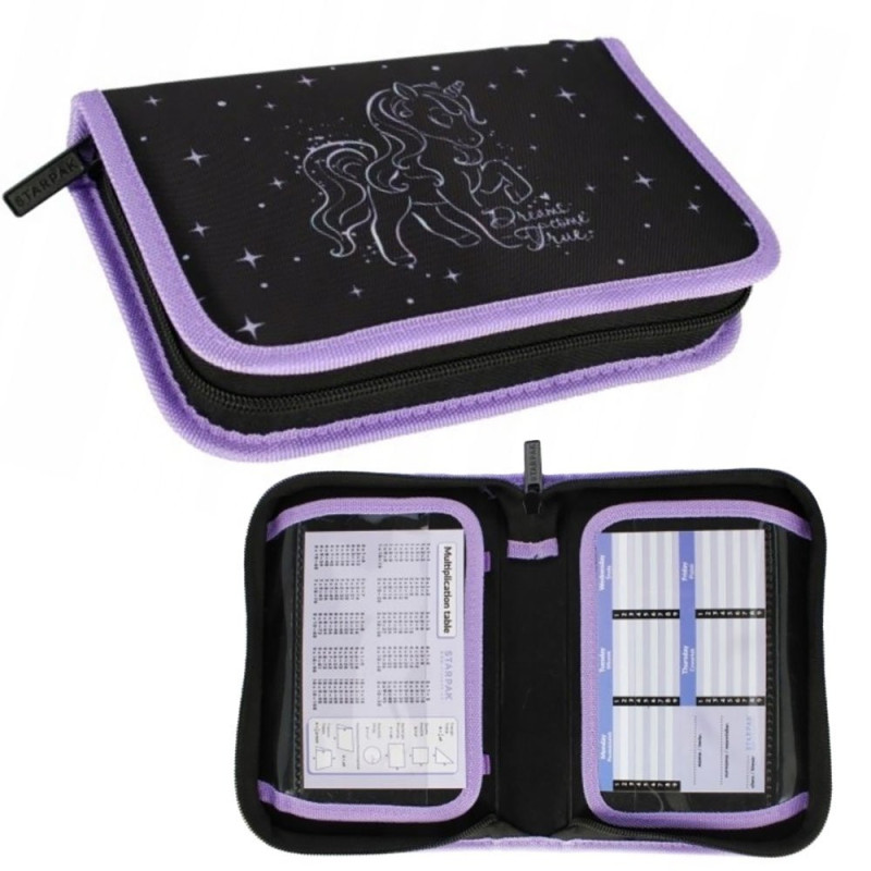 Piórnik pojedynczy rozkładany Unicorn Holo Starpak