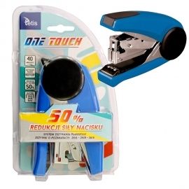 Zszywacz One Touch niebieski do 40 kartek Tetis