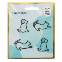 KOTKI PIESKI METALOWE Klipsy do papieru 19 mm - 4 szt.