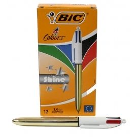 Długopis BIC Shine gold 4 kolory w 1