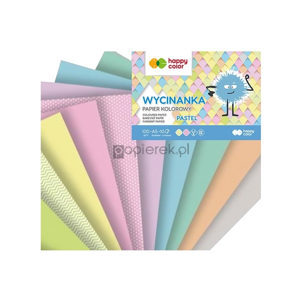 Wycinanka Pastel A5 10 kartek Happy Color 