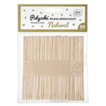 Naturalne patyczki do prac plastyczny Interdruk 113x10 mm 50 szt.