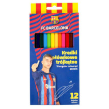 Kredki ołówkowe trójkątne FC BARCELONA 12 kolorów