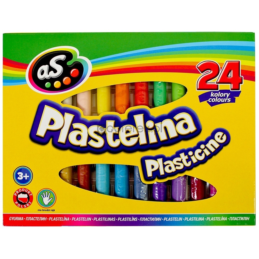 Plastelina szkolna AS 24 kolory