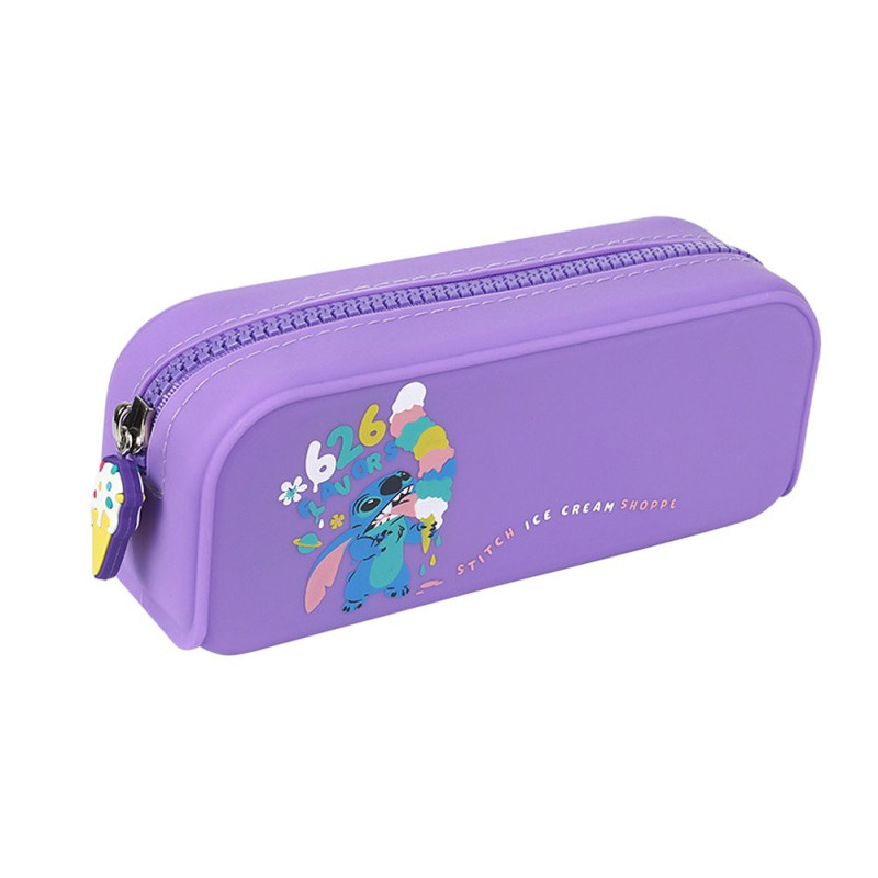Piórnik silikonowy 1 zamek Stitch fiolet CoolPack