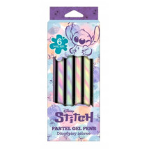 Długopis żelowy wielokolorowy Stitch pastel 6 szt.
