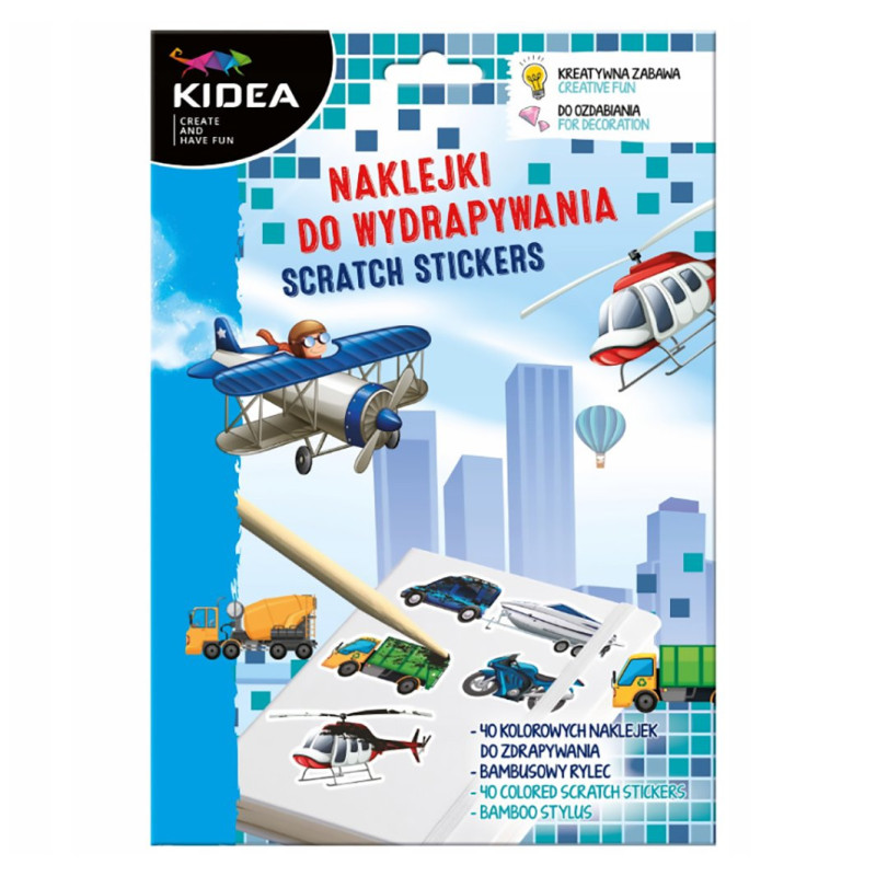 Naklejki do wydrapywania Pojazdy Kidea