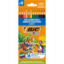 Kredki drewniane ołówkowe BIC Kids Eco Smooth 12 kolorów