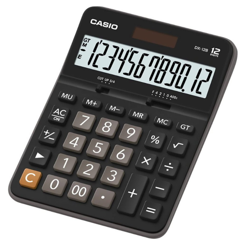 Kalkulator prosty biurowy Casio DX-12B solarny 12 cyfr