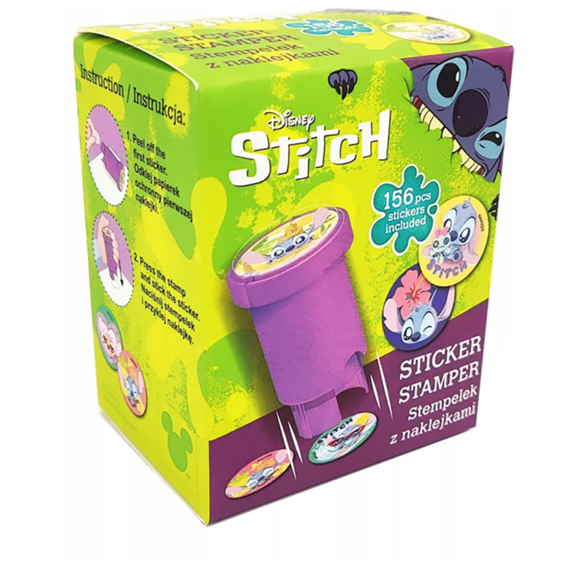 Stemple z naklejkami Stitch wzór 2