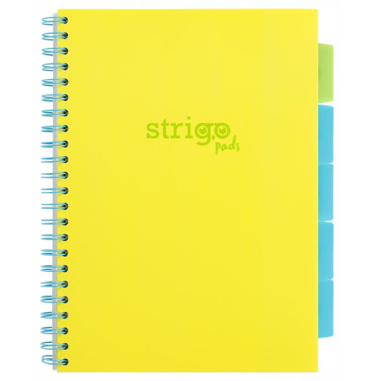 Kołozeszyt A4 Neon Book Strigo żółty