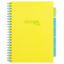 Kołozeszyt A4 Neon Book Strigo żółty