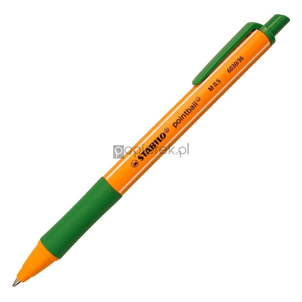 Długopis Stabilo M 0,5 zielony 6030/36