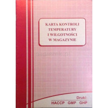 Karta kontroli temperatury i wilgotności w magazynie nr 609
