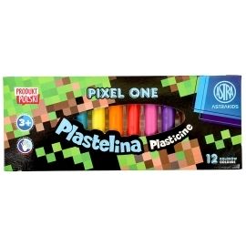 Plastelina szkolna 12 kolorów Pixel One Minecraft