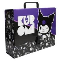 Teczka szkolna z rączką A4 XL KUROMI czarna