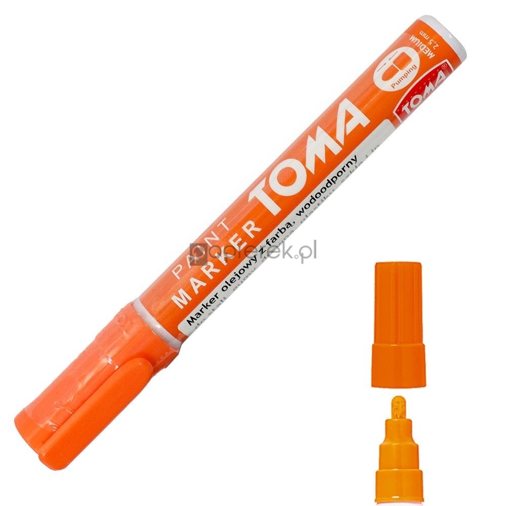 Marker olejny Toma TO-440 pomarańczowy 2.5 mm