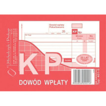 KP dowód wpłaty 401-5 format A6