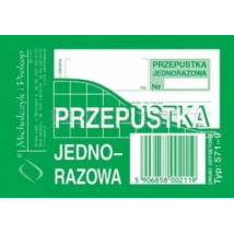PRZEPUSTKA JEDNORAZOWA M&P 571-9