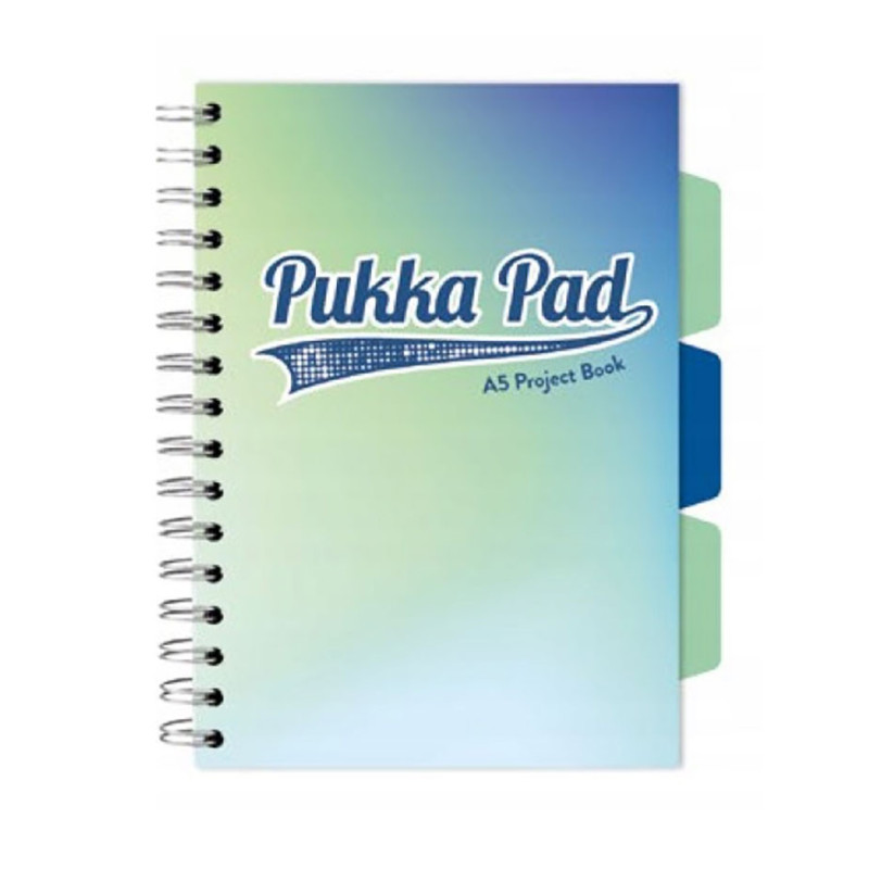 Kołozeszyt w kratkę A5 Pukka Pad Seafoam morski