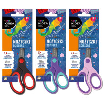 Nożyczki szkolne ergonomiczne 13,5 cm Kidea