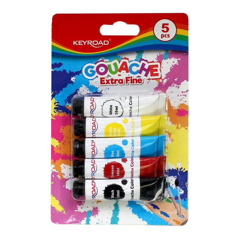 Farby tempera Keyroad 5 x 10 ml