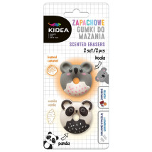 Gumka zapachowa do ścierania Kidea 2 szt. Panda i Koala