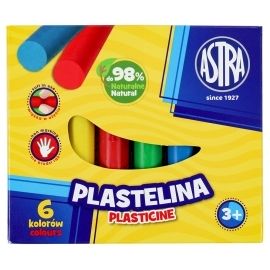 Plastelina szkolna okrągła Astra 6 kolorów