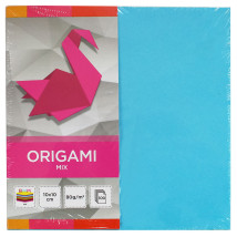 Papier do origami 10x10 cm mix 100 ark.
