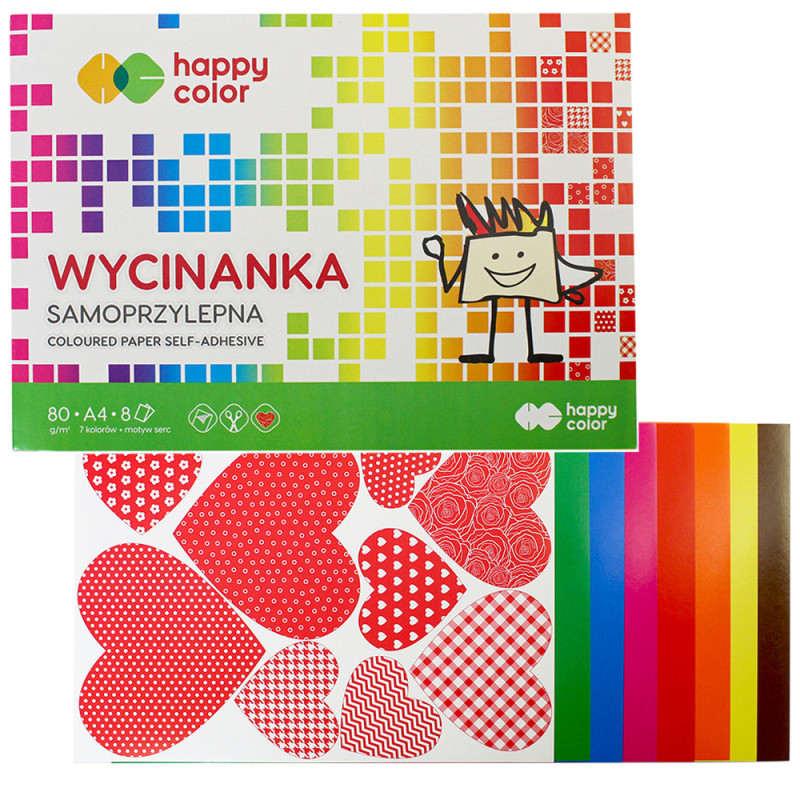 Wycinanka samoprzylepna A4/8k Happy Color