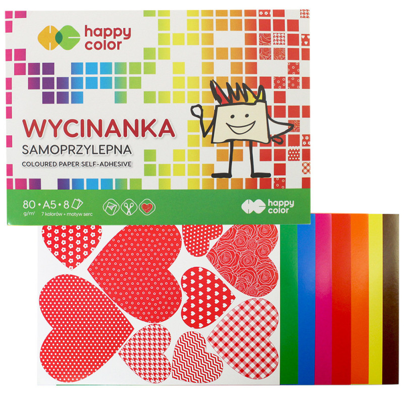 Wycinanka samoprzylepna A5/8k Happy Color