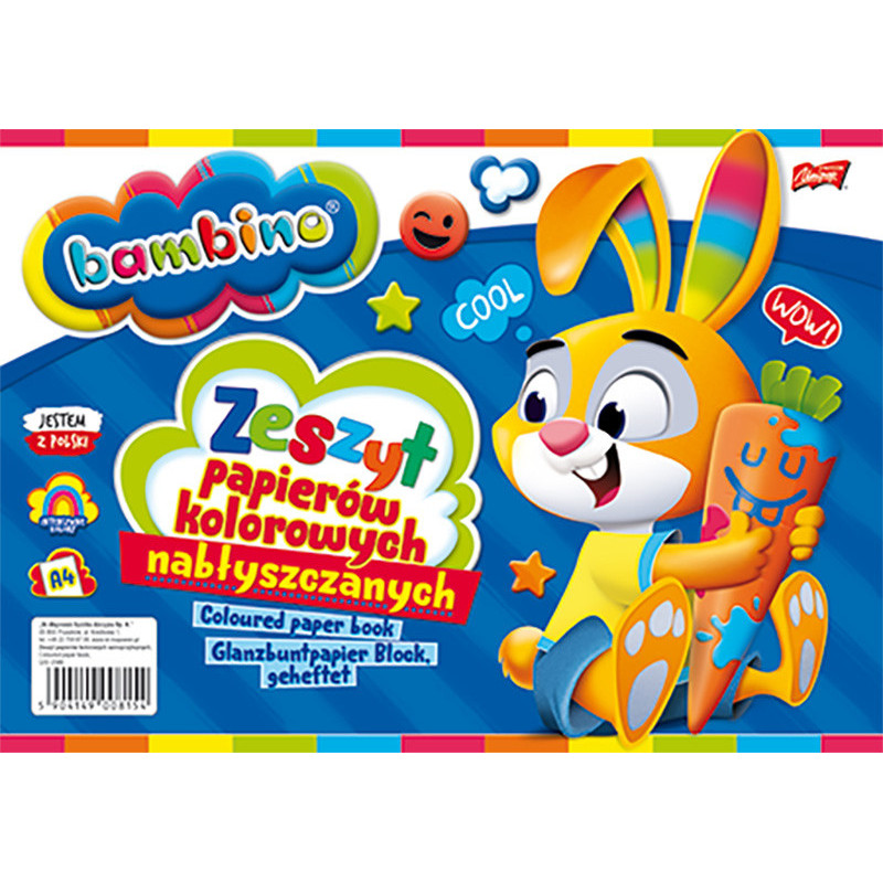 Zeszyt papierów nabłyszczany Bambino A4 10 kartek