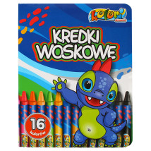 Kredki świecowe Pentamte Dino 16 kolorów