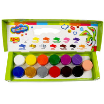 Farby plakatowe 20 ml Bambino 13 kolorów 12 + 1 Gratis