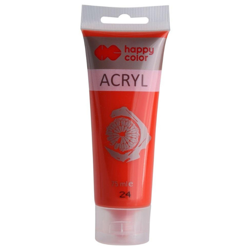 Farba akrylowa jasnoczerwona Happy Color 75 ml