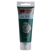 Farba akrylowa zielona ciemna Happy Color 75 ml